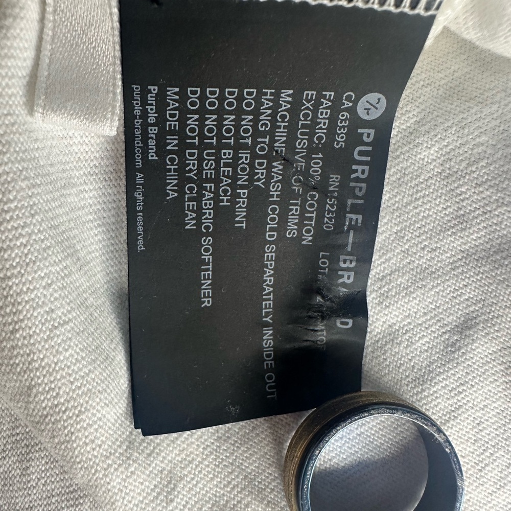 Purple Brand White Tee